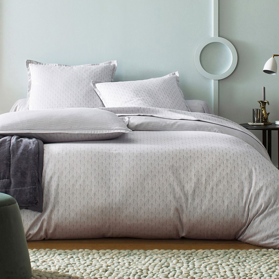 Housse de couette grise art déco - LIAKI à Dunkerque