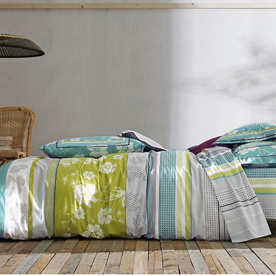 Parure De Lit Fleurie Turquoise Boheme Liaki A Dunkerque